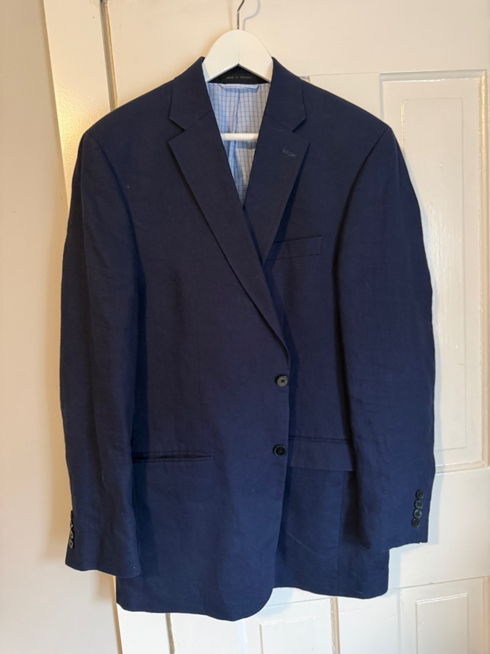 Lauren Ralph Lauren Navy Blue Two-Button Blazer